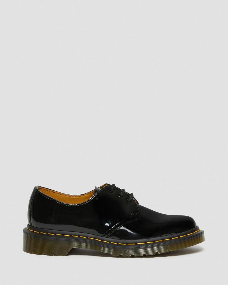 Dr Martens 1461 Lak Leren Oxford Schoenen Dames Zwart | NL 430NWY